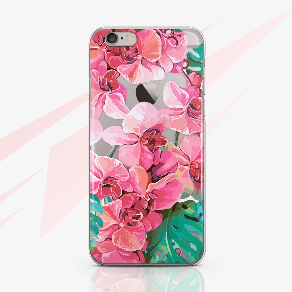 Floral iPhone 11 Pro Case Clear Pink Flowers iPhone 11 Case Etsy