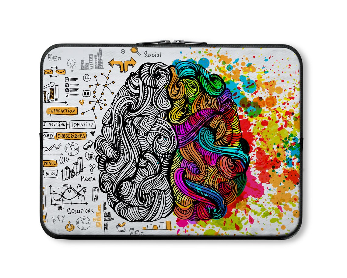 Brain Laptop Bag Protective Laptop Case Colorful Laptop Sleeve Etsy