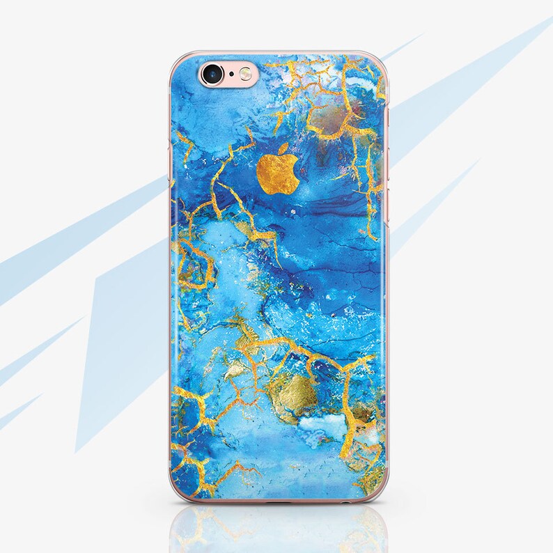 Marble Case For iPhone 11 Pro Gold Marble iPhone 11 Case Blue Etsy