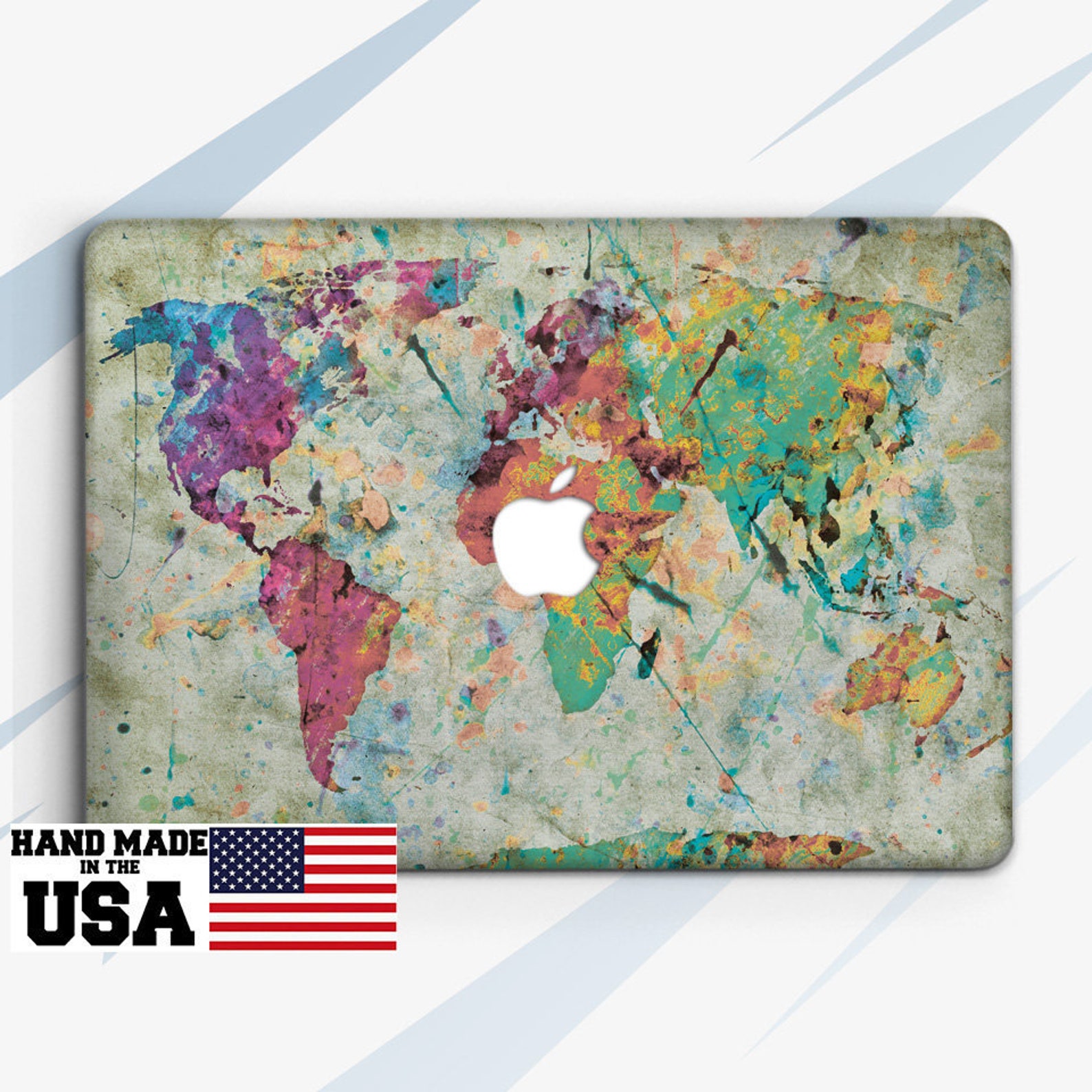 Map Macbook Air 13 Hard Case Macbook Gift Case Macbook Pro Etsy