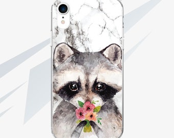 Raccoon Marble iPhone 11 Case 11 Max Phone Case iPhone 11 Pro Max Case Google Pixel 3a Case For Galaxy Note 10 Pro Lovely Raccoon RA1411