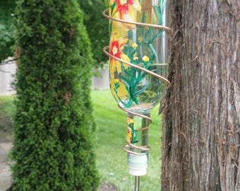 Hand Painted Hummingbird Feeder