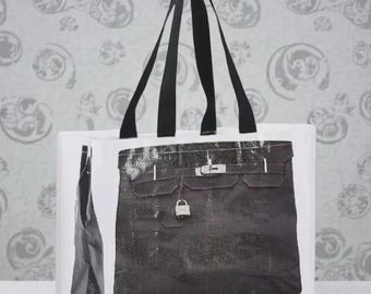 Not So Birkin Tote Bag Black or Green