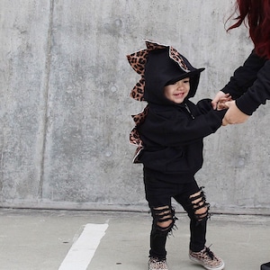 Kids dinosaur hoodie, dinosaur costume, dino hoodie, toddler sweater, cheetah sweatshirt, Halloween, toddler dinosaur hoodie, cosplay, gift