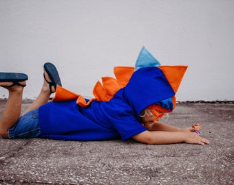Blue Dinosaur Hoodie - dino hoodie - toddler dinosaur costume - youtube birthday party gift - preschool dressup - kids Halloween costume