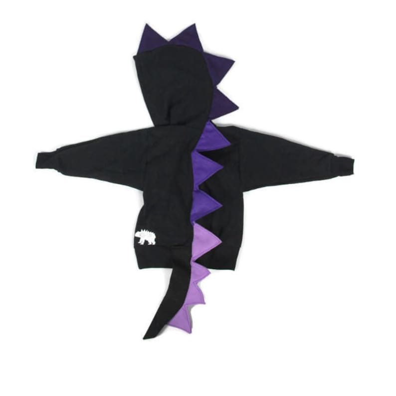 Purple Dragon Hoodie Dinosaur Birthday Party Toddler Dino | Etsy