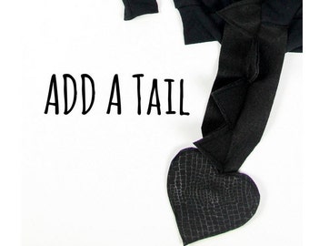 Add A Tail - Add This Listing to Add a Tail To Your Dragon or Dino Hoodie, Custom Dino Hoodie, Custom Dragon Hoodie