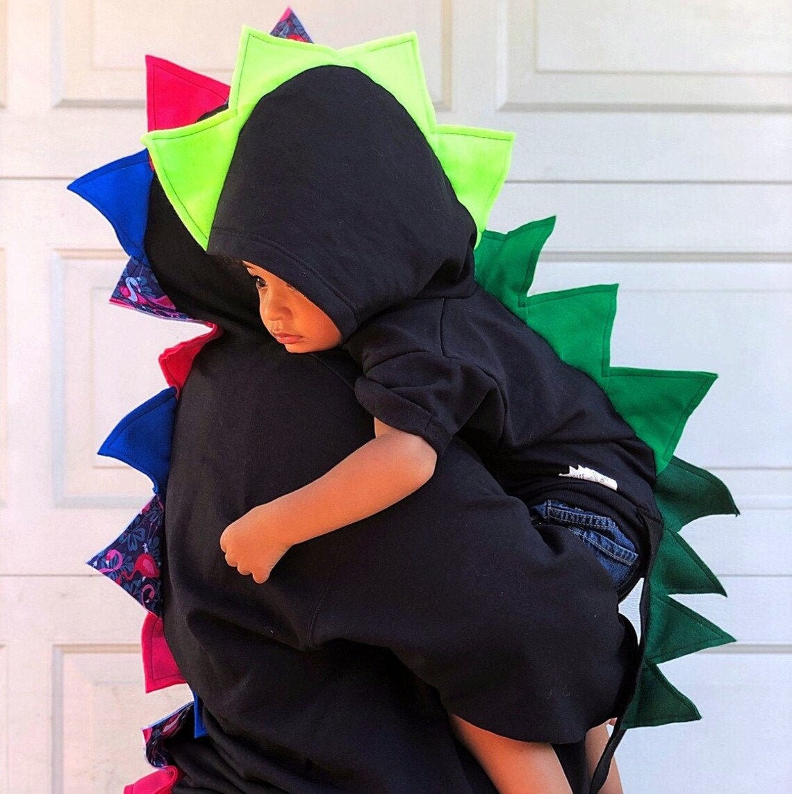 Kids Green dino spike hoodie / Kids Christmas gift idea / boy | Etsy