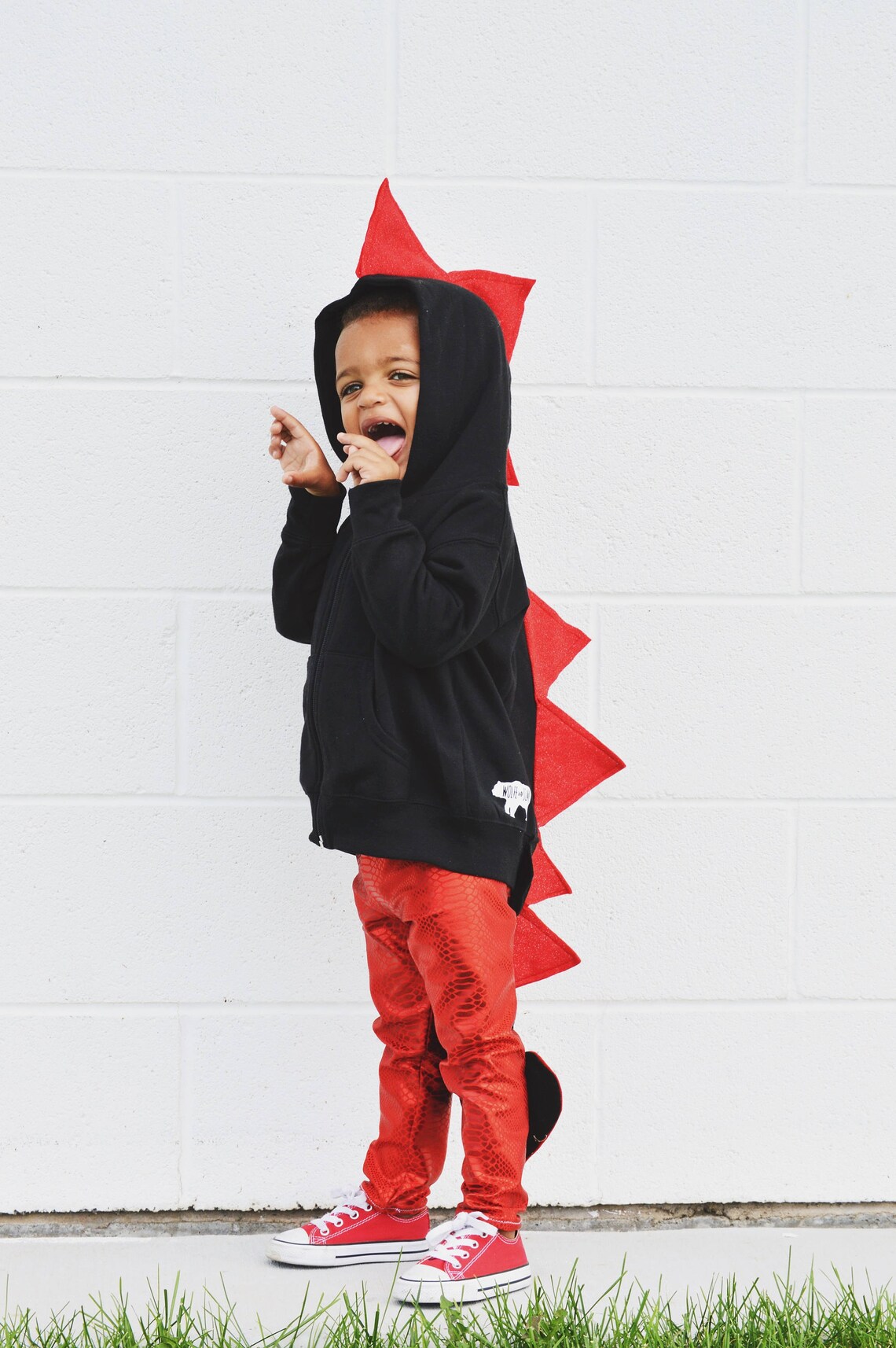 Black & Red Halloween Dragon Hoodie Toddler Dress up - Etsy