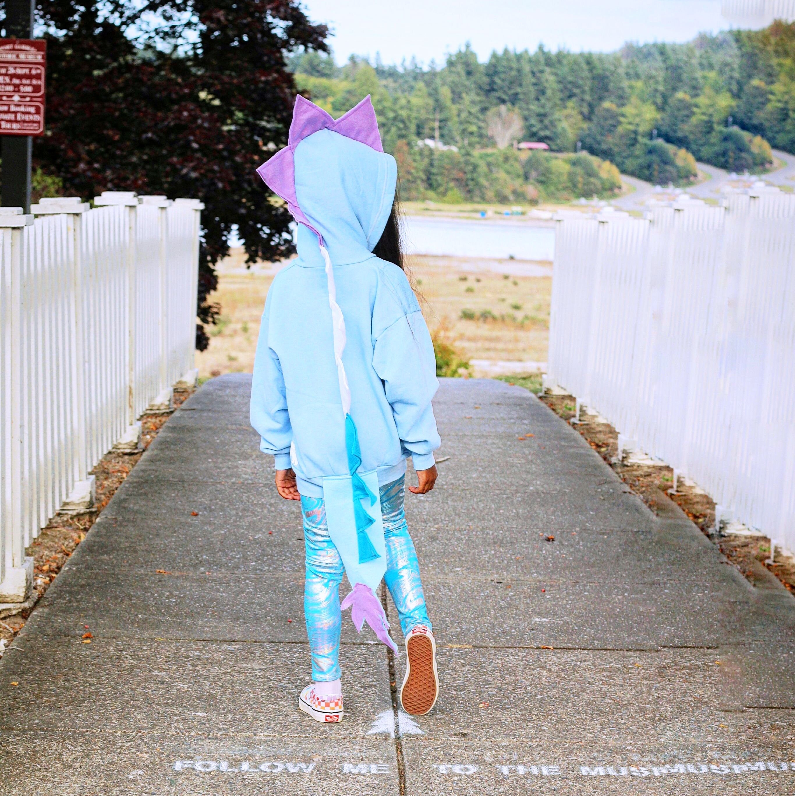 Girl Dragon Costume Magic Dragon Dinosaur Hoodie With Tail Kids Halloween Costume Toddler Sweatshirt Birthday Party Gift Water Dragon Etsy