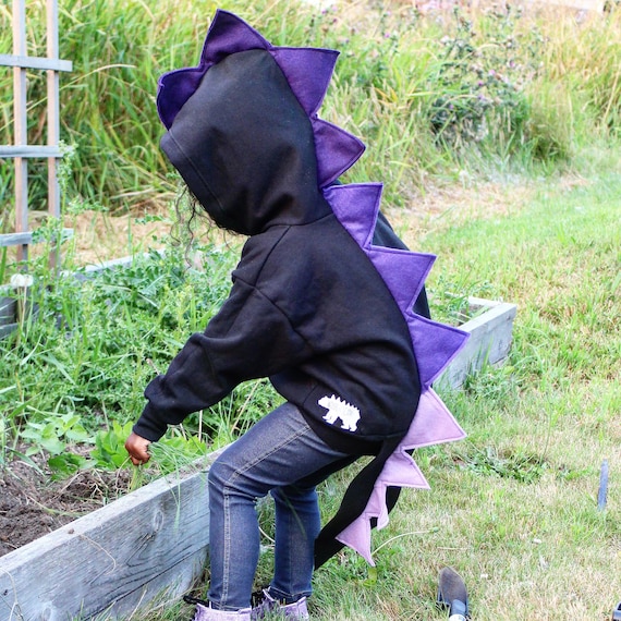 Sudadera con capucha negra 8 años niños, Sudadera de niño púrpura