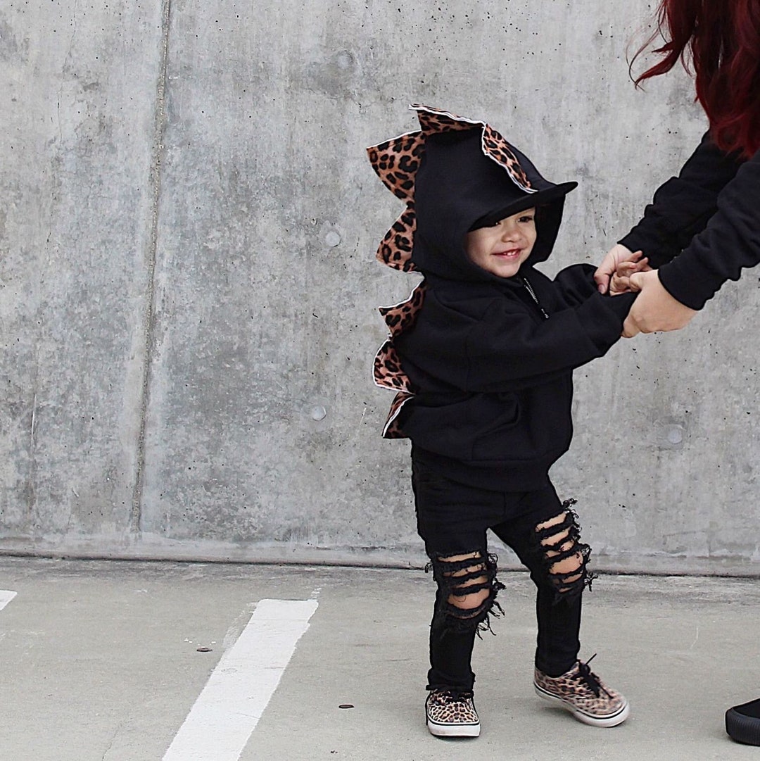 Kids Dinosaur Hoodie Dinosaur Costume Dino Hoodie Toddler Etsy
