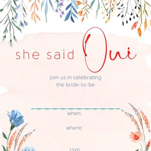 She Said Oui Wedding Shower Bundle