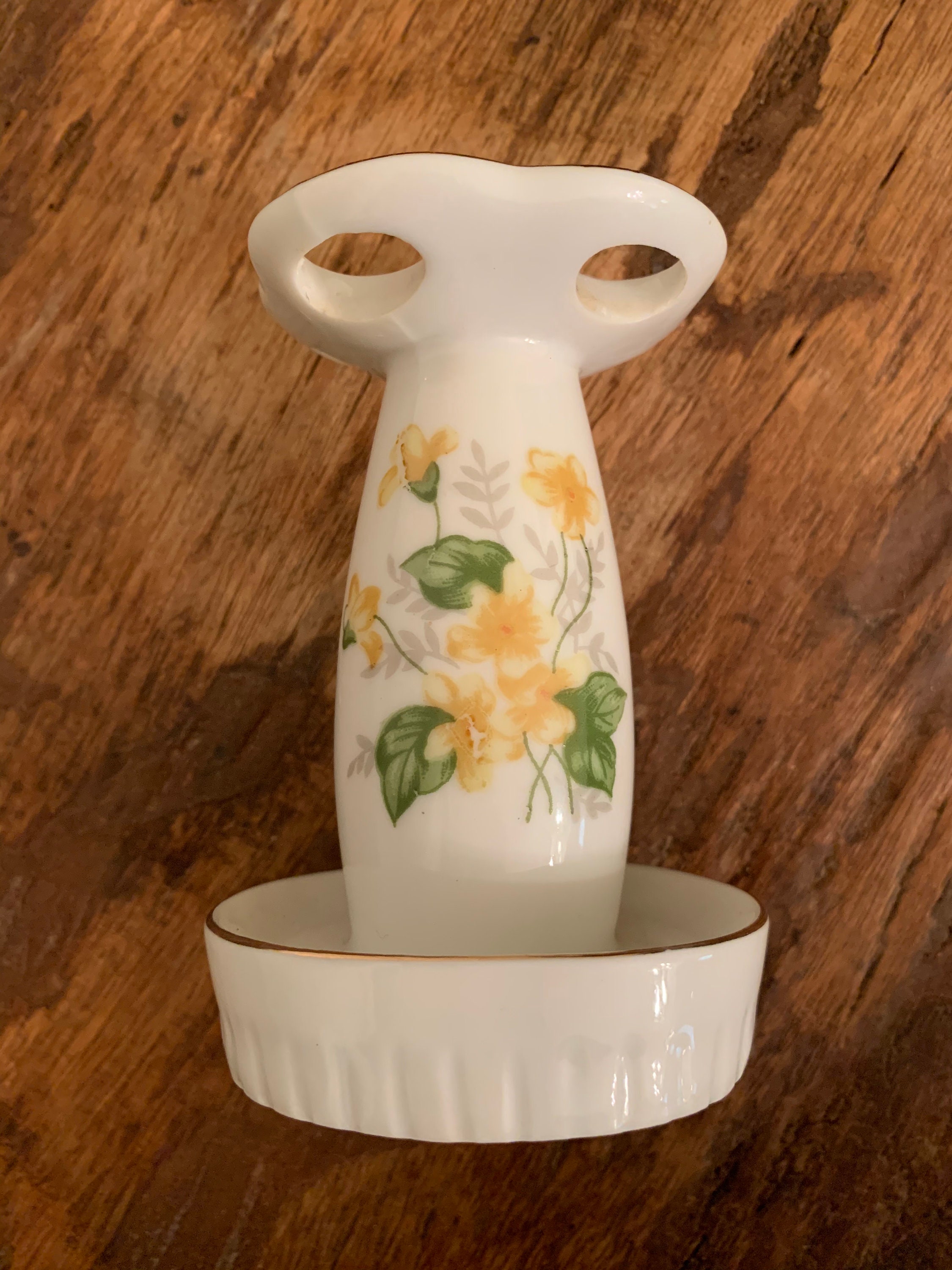 Vintage Porcelain Bathroom Set With Toothbrush Holder and Etsy