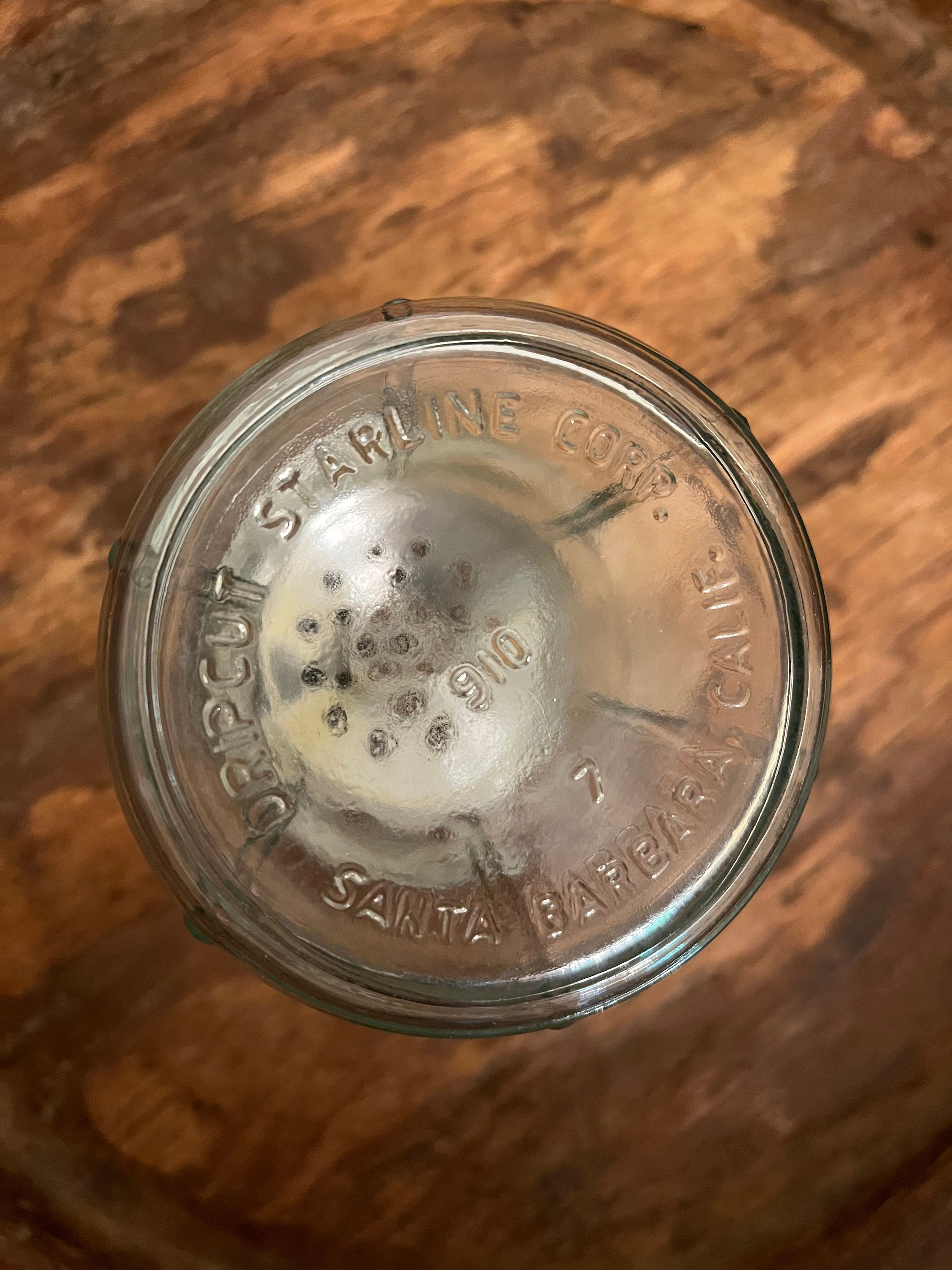 Vintage Starline Dripcut Glass Dispensing Jar With Perforated Etsy