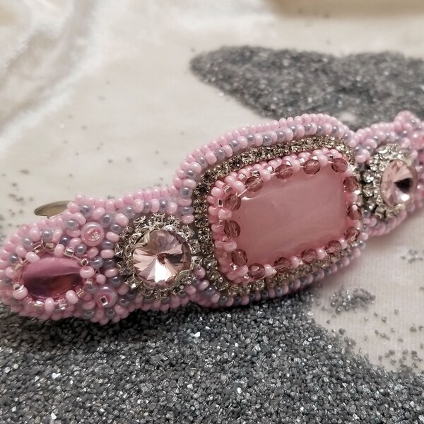 Seed Bead Barrette Etsy