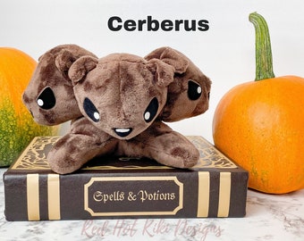 Cerberus Plush: Three-headed Dog Chibi, Soft Minky - Etsy