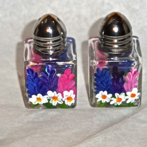 Lupine Tiny Salt & Pepper, lupine art, lupine, Maine art, lupine salt shakers, lupine mini salt shakers