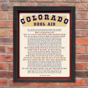 Beer Poster Download | Beer Lover | Beer Decor | Digital Download | Coors Beer | Coors Banquet | Man Cave | 8x10 Colorado Kool-Aid Poster