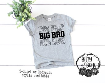 Big Brother Shirt, Big Bro Shirt, I'm Going to be a Big Brother Shirt, Promoted to Big Brother Shirt,Sibling Pregnancy Reveal Shirt, Gray