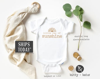 Little Ray of Sunshine Onesie®, Baby Shower Gift, Gender Neutral Baby Clothes, Cute Unisex Baby Clothes, Sun Onesie, Little Sunshine Shirt