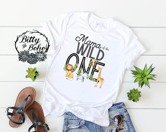 Mama of the Wild One Shirt, Matching Birthday Shirts, Mom of the Birthday Girl Shirt, Family Shirts, Zoo Birthday Shirt,Family Birthday Tee