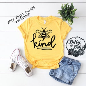Bee Kind Shirt, Kindness Matters Shirt, Cute Bee T-Shirt, Funny Bee Shirt, Trendy Graphic Tees for Women, Bumble Bee Shirt, Gifts for Her