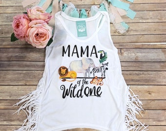 Mama of the Wild One Shirt, Wild One's Mom Shirt, Matching Birthday Shirts, Mommy and Me Shirts, Zoo Shirts, Zoo Tank Top, Mom Birthday Shir