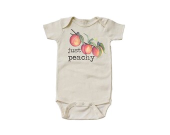 baby clothes with peaches