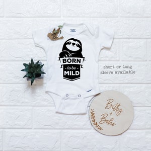 Funny Sloth Onesie®, Funny Baby Onesies, Hipster Baby Clothes, Funny Baby Shower Gift, Cute Sloth Shirt, Unisex Baby Clothes, Cute Onesies