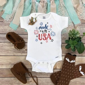 4th of July Onesie®, 4th of July Baby Outfit, Fourth of July Baby Outfit, Made in USA Baby Bodysuit, Made in the USA shirt, America Onesie