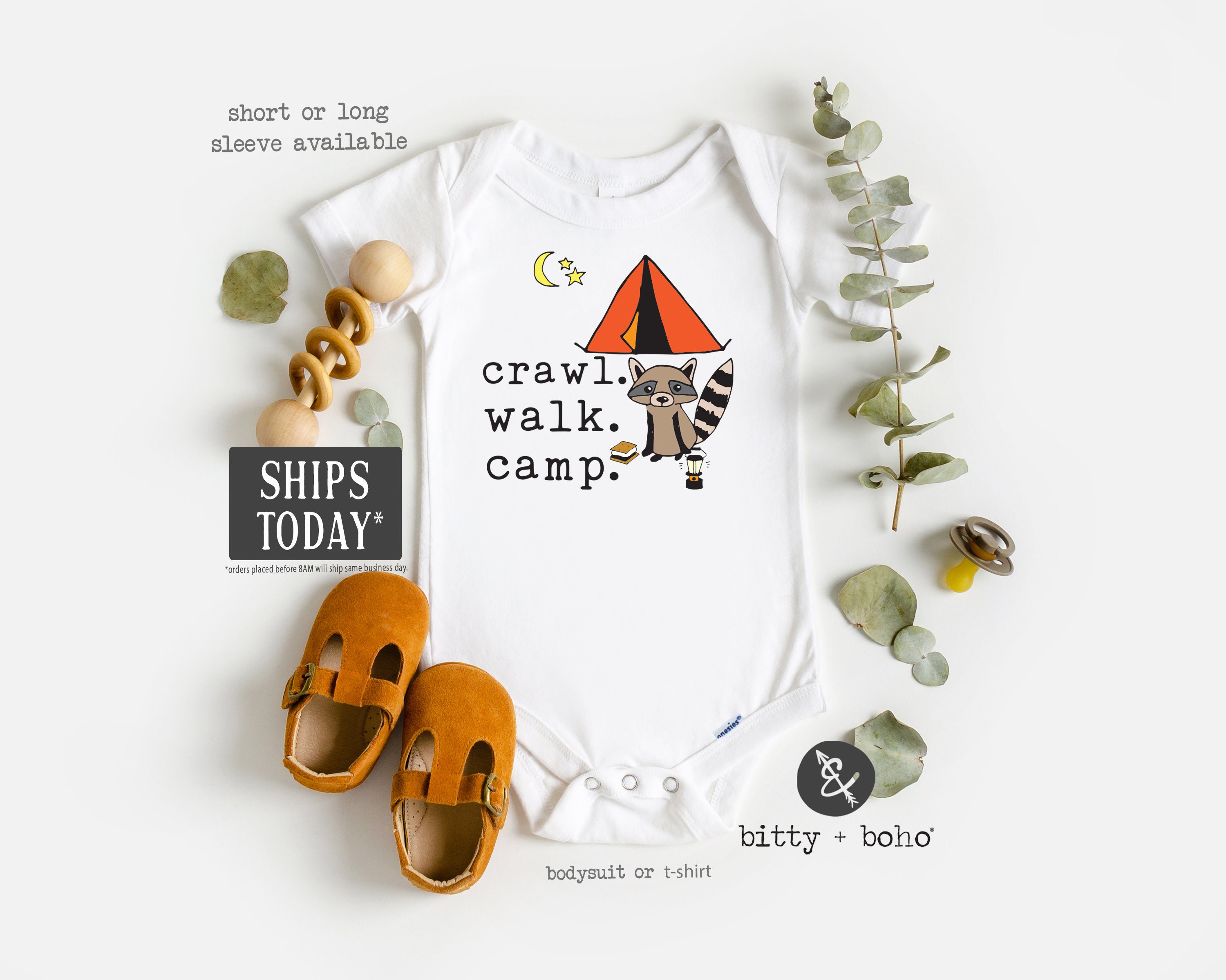 Camping Onesie® Baby Boy Clothes Baby Shower Gift Cute Etsy