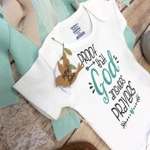 Proof That God Answers Prayers Onesie®, Worth the Wait, Baby Shower Gift, Religious Baby Gift,Unisex Baby Clothes,IVF Pregnancy Announcement image 6