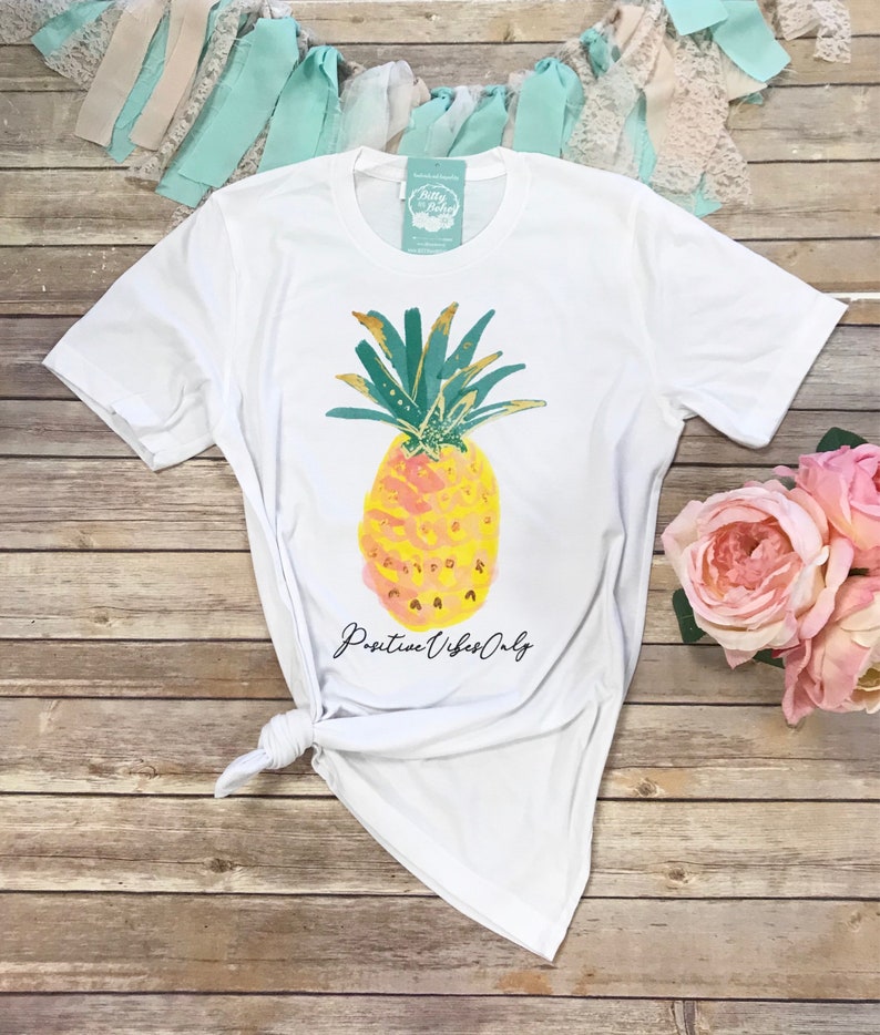 Cute Pineapple Shirt Cute IVF Shirt Positive Vibes Only Etsy