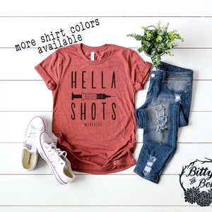 Funny IVF Shirt , IVF Shots Shirt, Hella Shots T-Shirt, IVF Gifts for Her, Transfer Day Shirt, ivf tee, infertility tee, funny ivf shirts