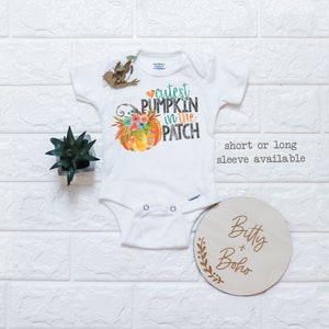 Pumpkin Onesie®, Cutest Pumpkin in the Patch, Pumpkin Baby Bodysuit, Halloween Baby Outfit,Baby Girl Clothes,Fall Baby Outfit Pumpkin Romper
