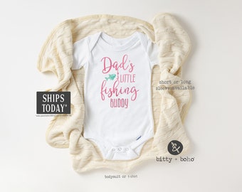 Daddy's Girl, Fishing Onesie®, Dad Onesie, Daddy Onesie, Baby Shower Gift, Baby Girl Clothes, Fishing Buddy Bodysuit, Country Baby Girl Gift