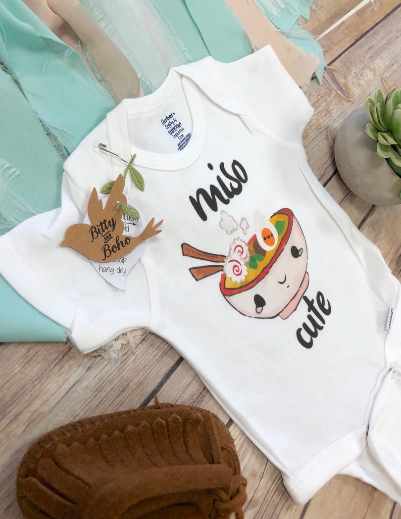 Miso Cute Onesie® Baby Shower Gift Unisex Baby Clothes Baby Etsy