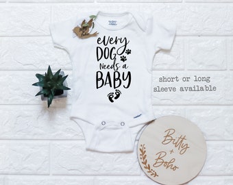 Dog Onesie®, Every Dog Needs a Baby Onesie, Fur Baby Bodysuit, Pregnany Reveal Onesies, Pregnancy Announcement, Dog Pregnancy Reveal Shirt