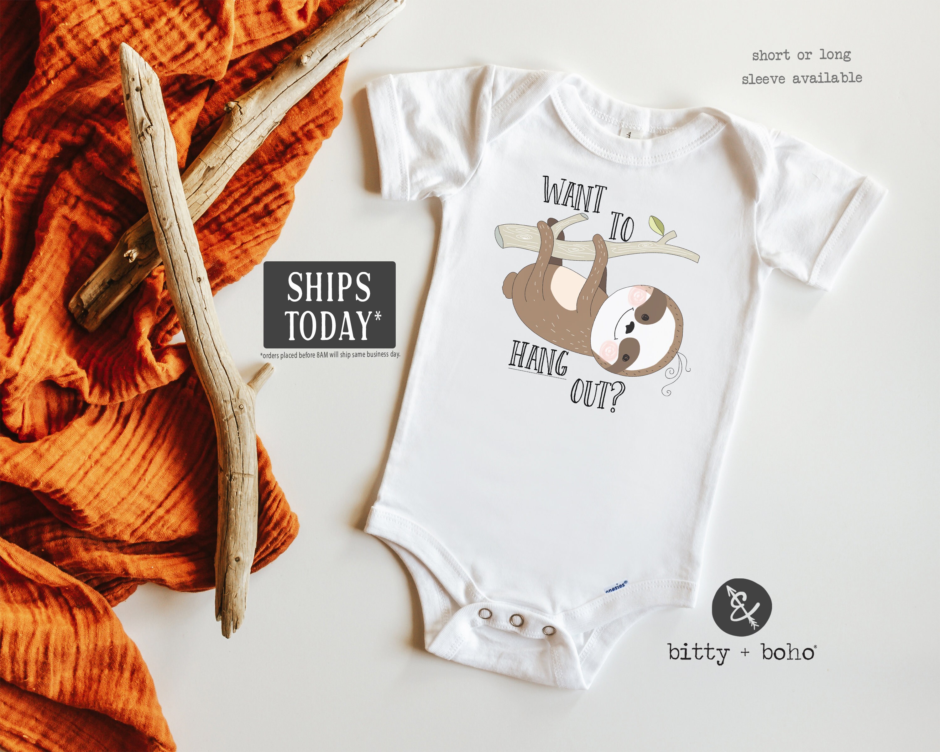 sloth baby clothes
