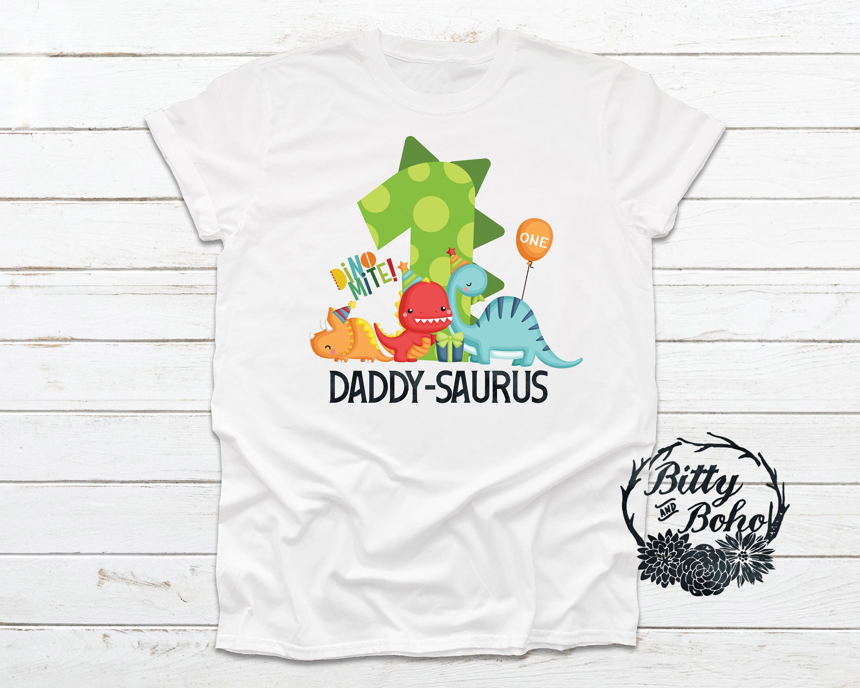 Daddy Dinosaur Shirt Dad of the 