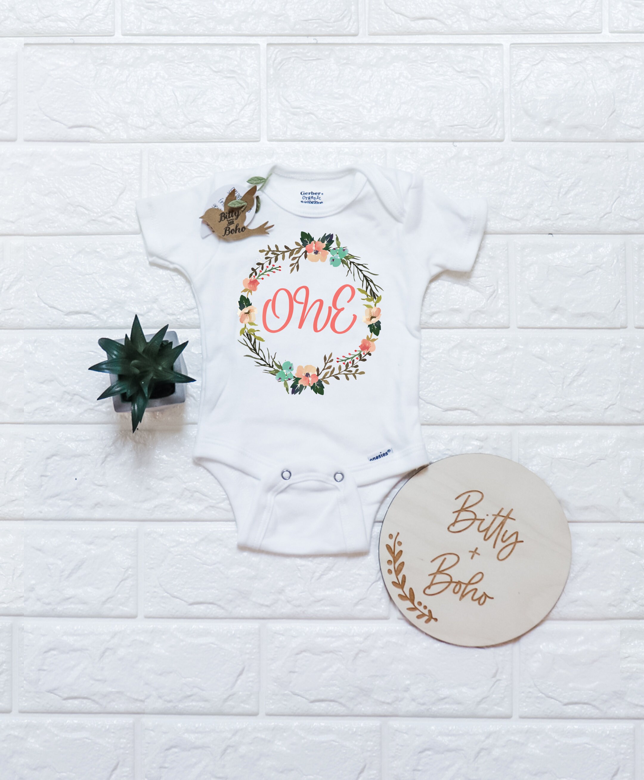 One Baby Bodysuit, First Birthday Outfit Girl, Birthday Onesie®, Baby…
