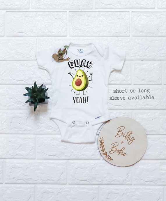 avocado baby onesie