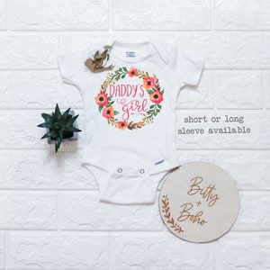 Daddy&#39;s Girl Onesie®, Fathers Day Gift From Baby, Cute Baby Clothes, Fathers Day Onesie, Baby Girl Clothes, Daddy Onesie,Dad Gift,Dad Onesie