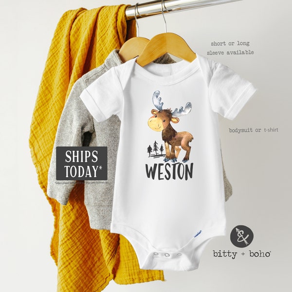 Baby Boy Moose Etsy