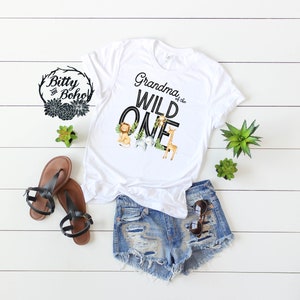 Grandma Shirt, Grandma of the Wild One Shirt, Matching Birthday Shirts, Grandma of the Birthday Boy Shirt, Family Shirts, Zoo Birthday Shirt