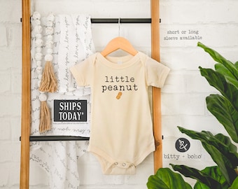 Little Peanut Baby Bodysuit, Elephant Baby Bodysuit, Cute Baby Clothes, Little Peanut Romper, Unisex Baby Bodysuit, Minimalist Baby Clothes