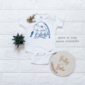 Angeln Onesie®, Baby-Dusche-Geschenk, Baby-Kleidung, ich bin der süßeste Fang Onesie, Jagd-Baby-Bodysuit, Land-Baby-Kleidung, süße Onesies