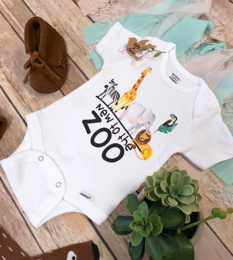 Zoo Onesie® Zoo Baby Shower Gift Unisex Baby Clothes Boho Etsy