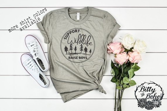 Support Wildlife Raise Boys T-Shirt Funny Tee Support Wildlife Raise Boys T-Shirt Funny Tee